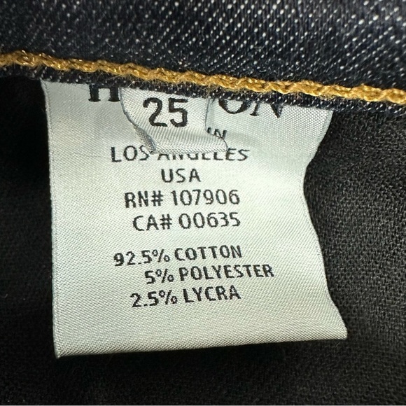 Hudson Women’s size 25 Elle Mid Rise Baby Boot Fole Dark Wash Stretch Jeans - Picture 13 of 14